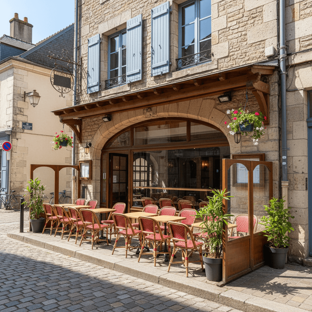 Restaurant 220m² à Angers : terrasse - licence IV