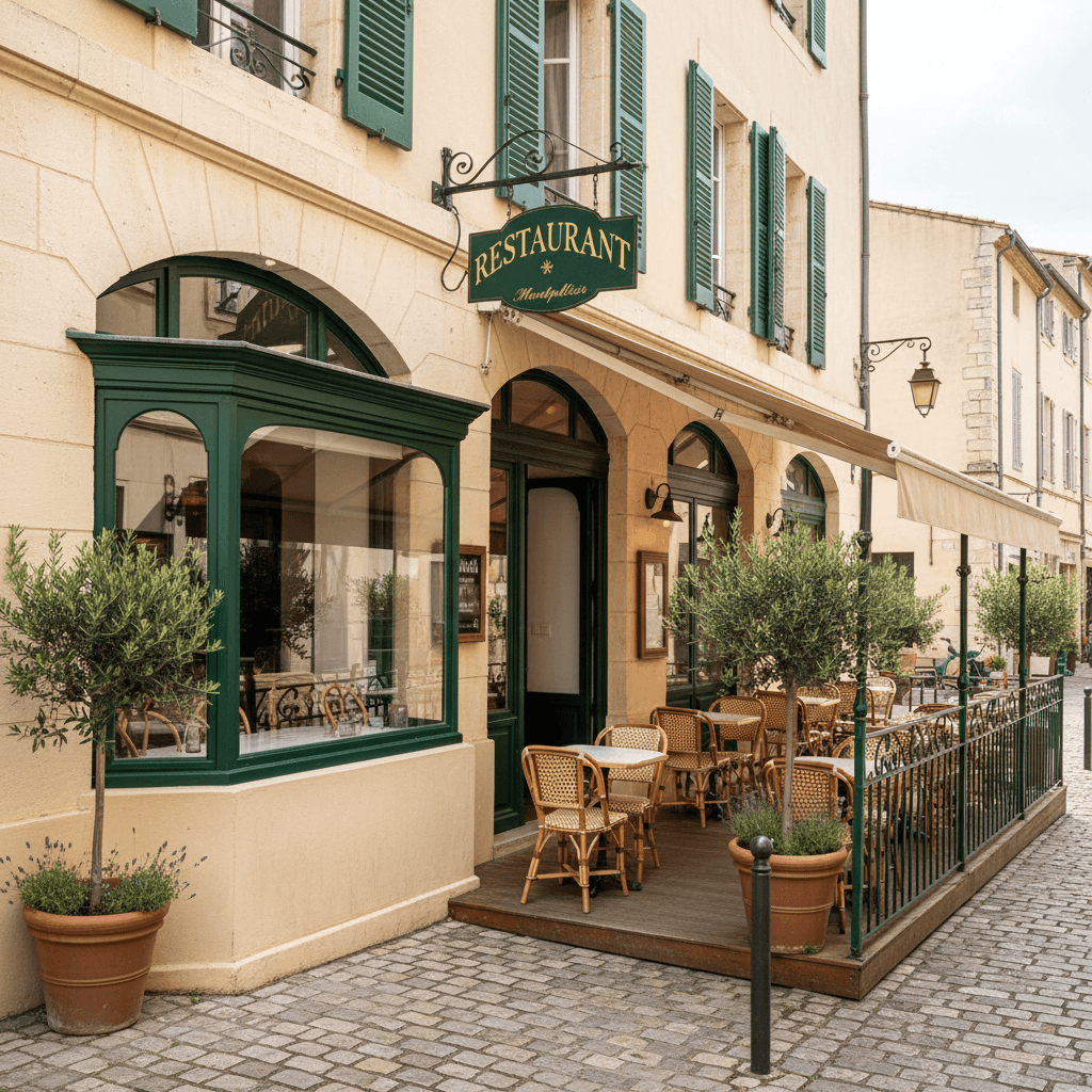 Restaurant 185m² à Montpellier : terrasse