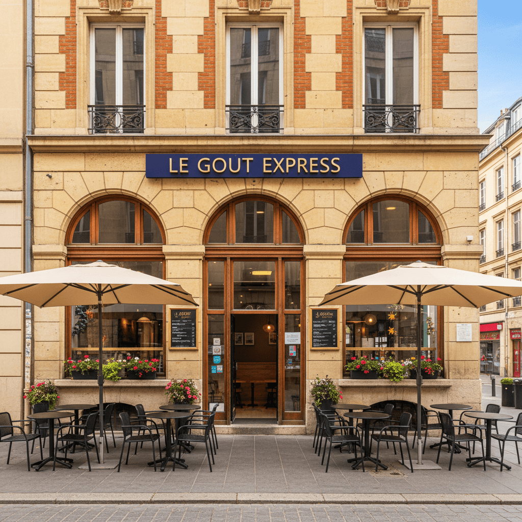 Fast-food 258m² à Lyon : terrasse - cuisine équipée