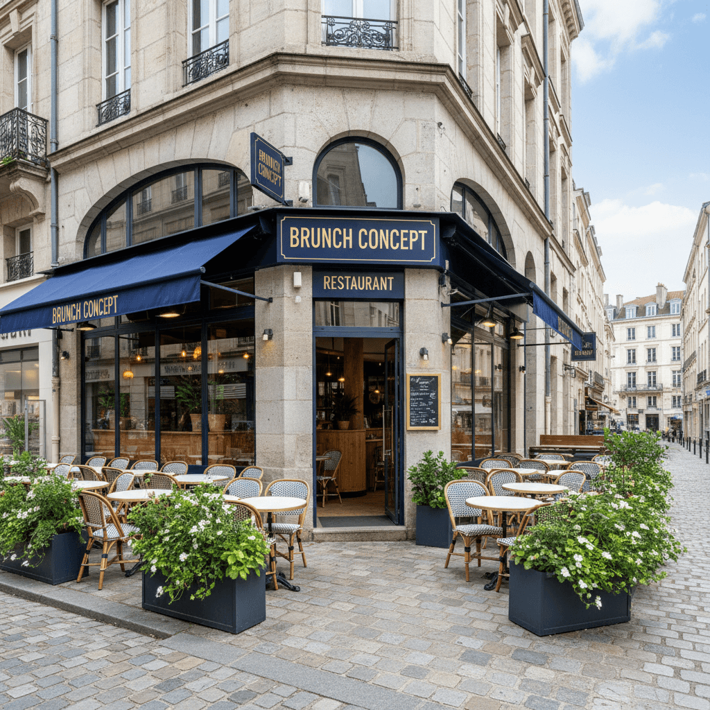 Restaurant 75m² à Nantes : terrasse - licence IV