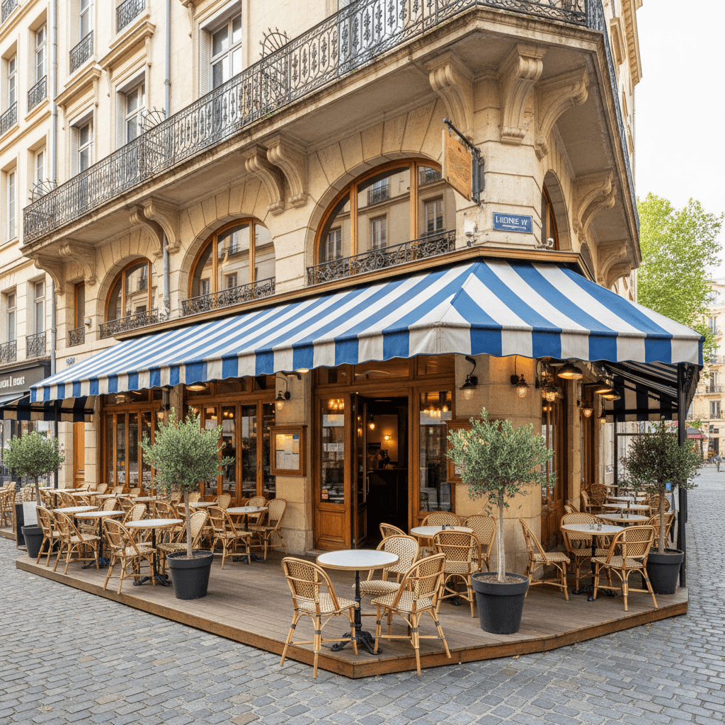 Restaurant 60m² à Lyon : terrasse - licence IV
