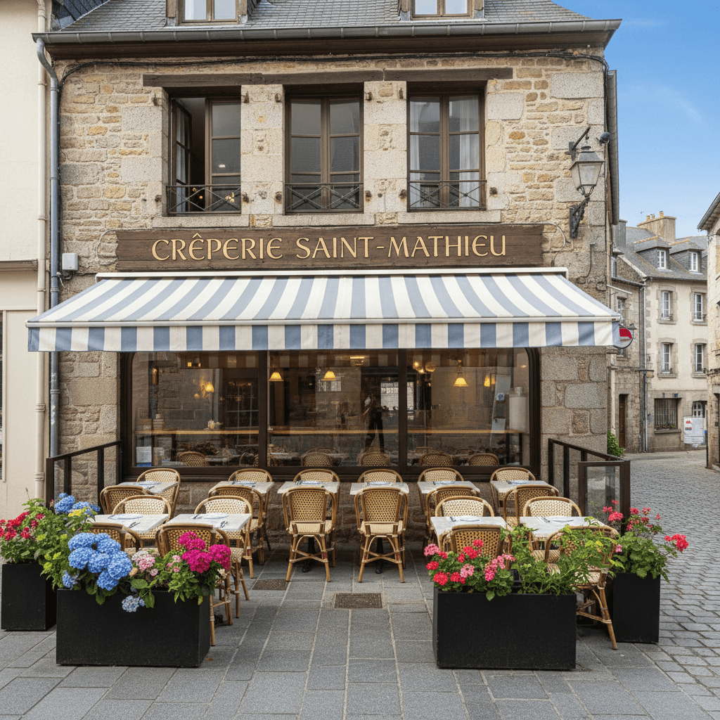 Restaurant à Quimper : terrasse