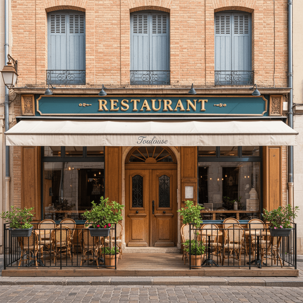 Restaurant à Toulouse : terrasse - extraction