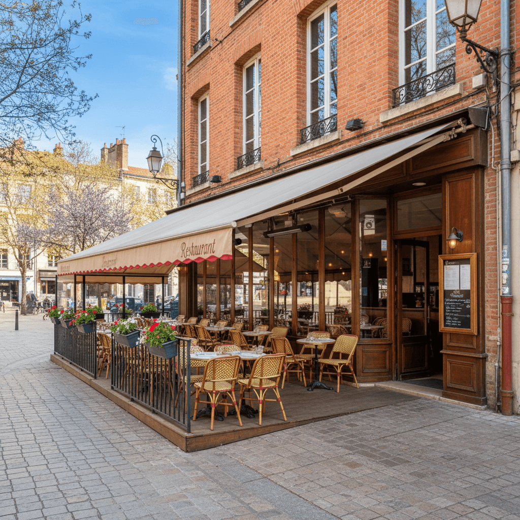 Restaurant 100m² à Toulouse : terrasse - licence IV