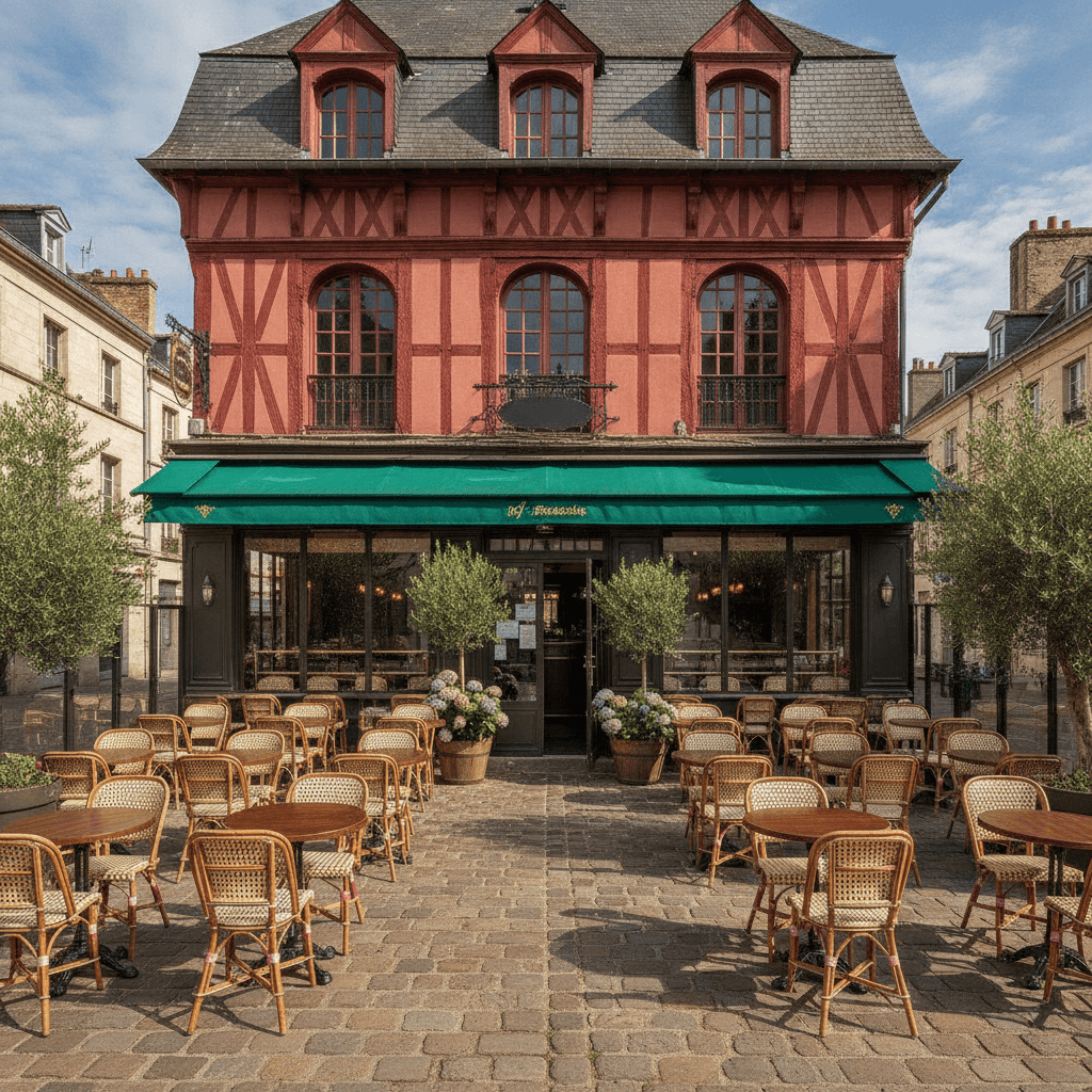 Bar-brasserie 78m² à Rouen : terrasse - licence IV