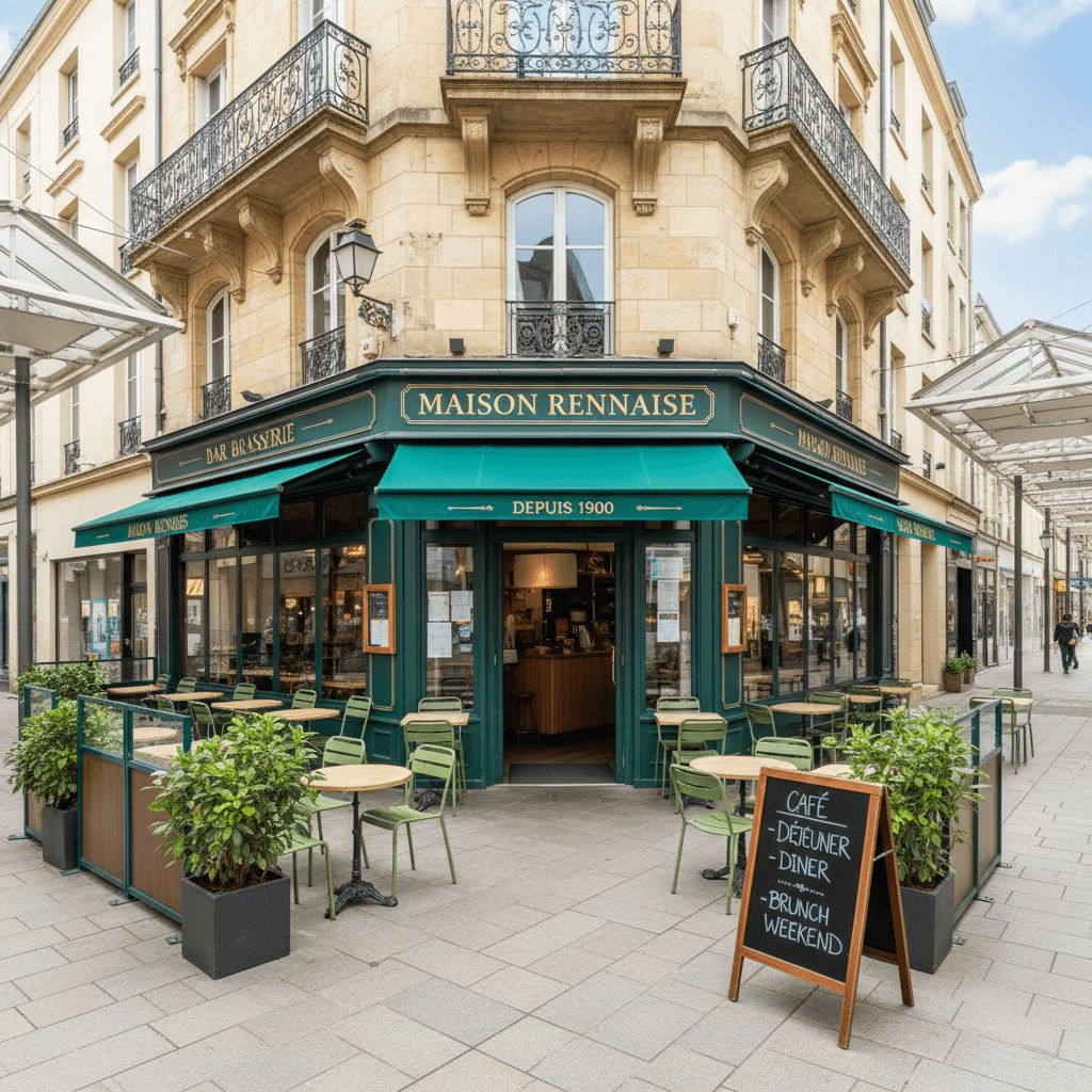 Bar-brasserie à Rennes : terrasse - licence IV