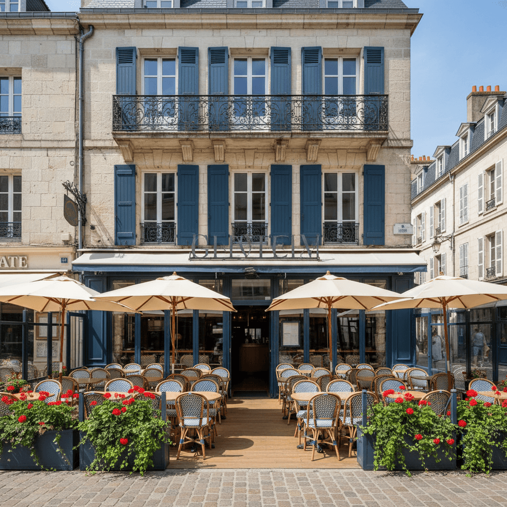 Restaurant à La Rochelle : terrasse - extraction