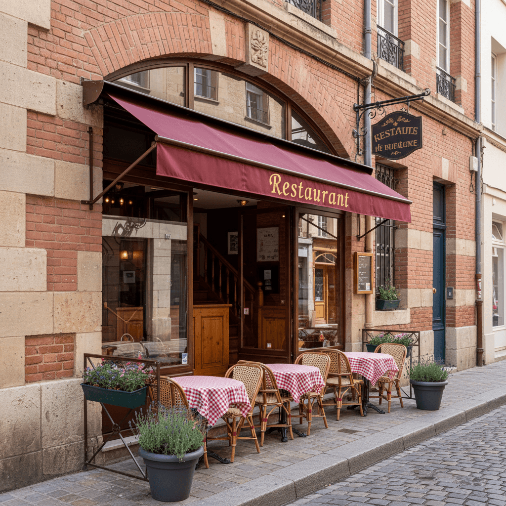 Restaurant à Toulouse : terrasse - extraction