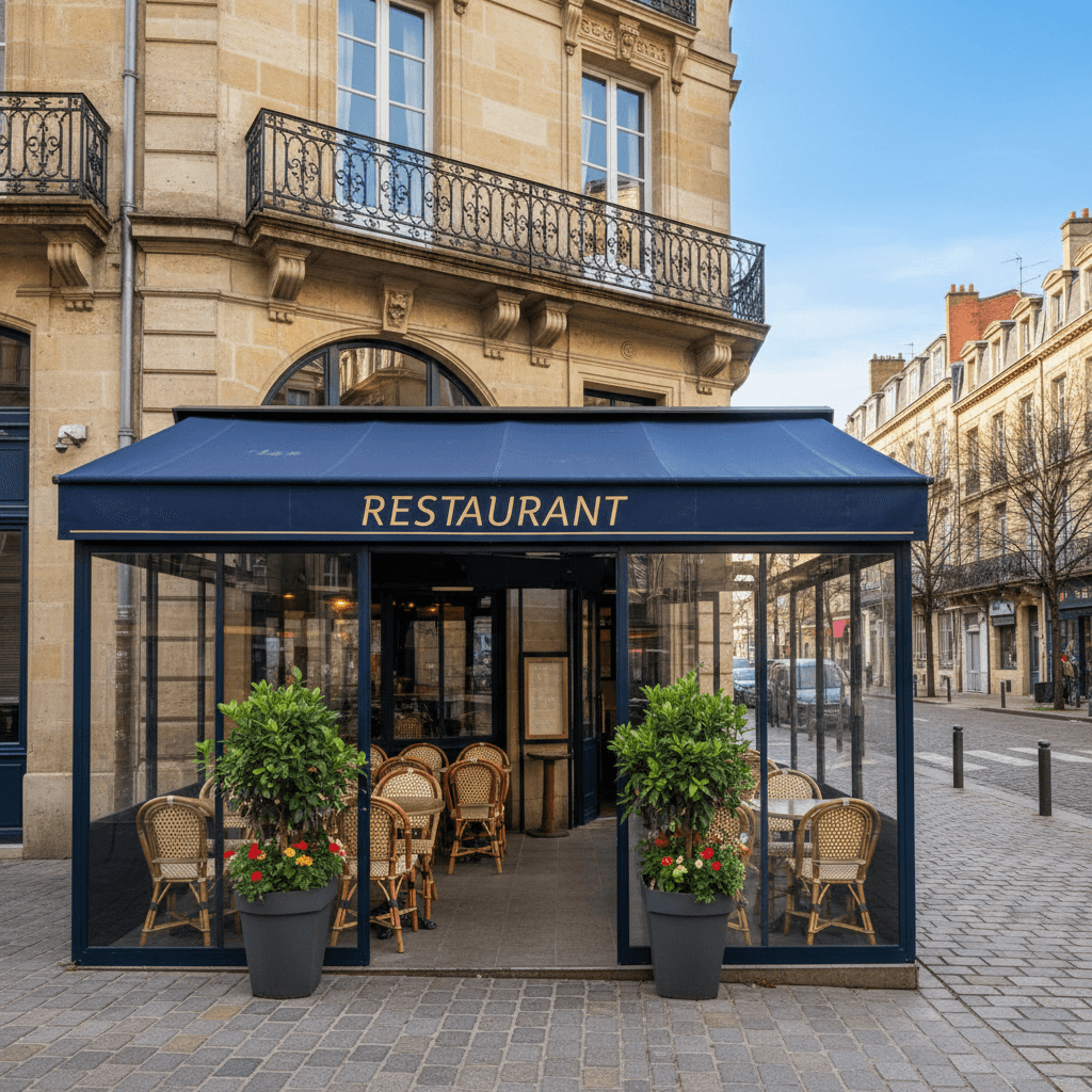 Restaurant 50m² à Bordeaux : terrasse - licence IV