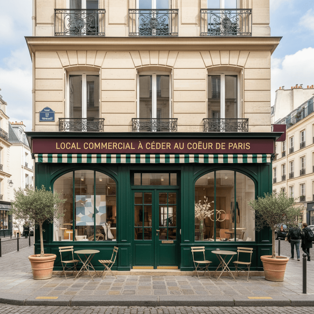 Local commercial à céder au cœur de Paris
