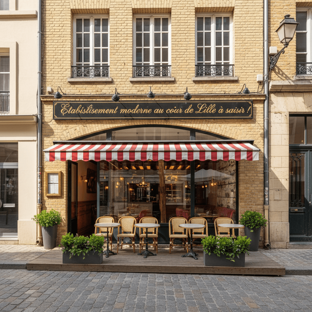 Restaurant à Lille : terrasse - licence IV