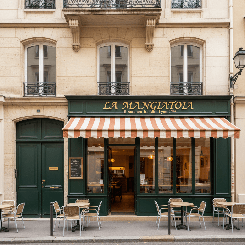 Restaurant 127m² à Lyon : terrasse - licence IV