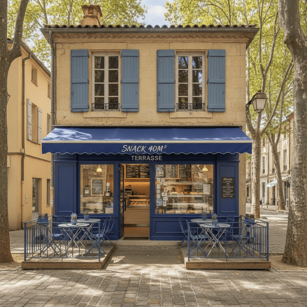Snack 40m² à Aix-En-Provence : terrasse