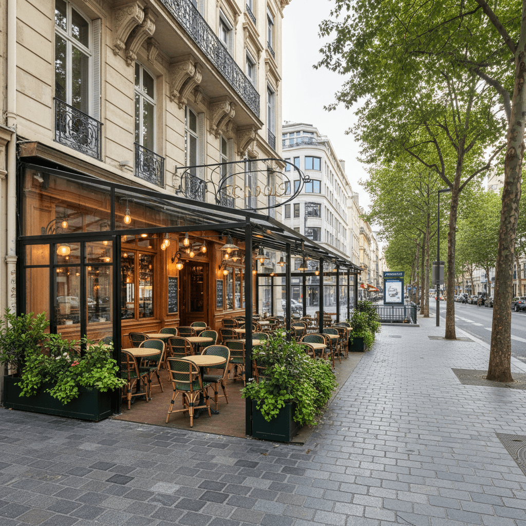 Bar-brasserie 70m² à Lyon : terrasse - licence IV