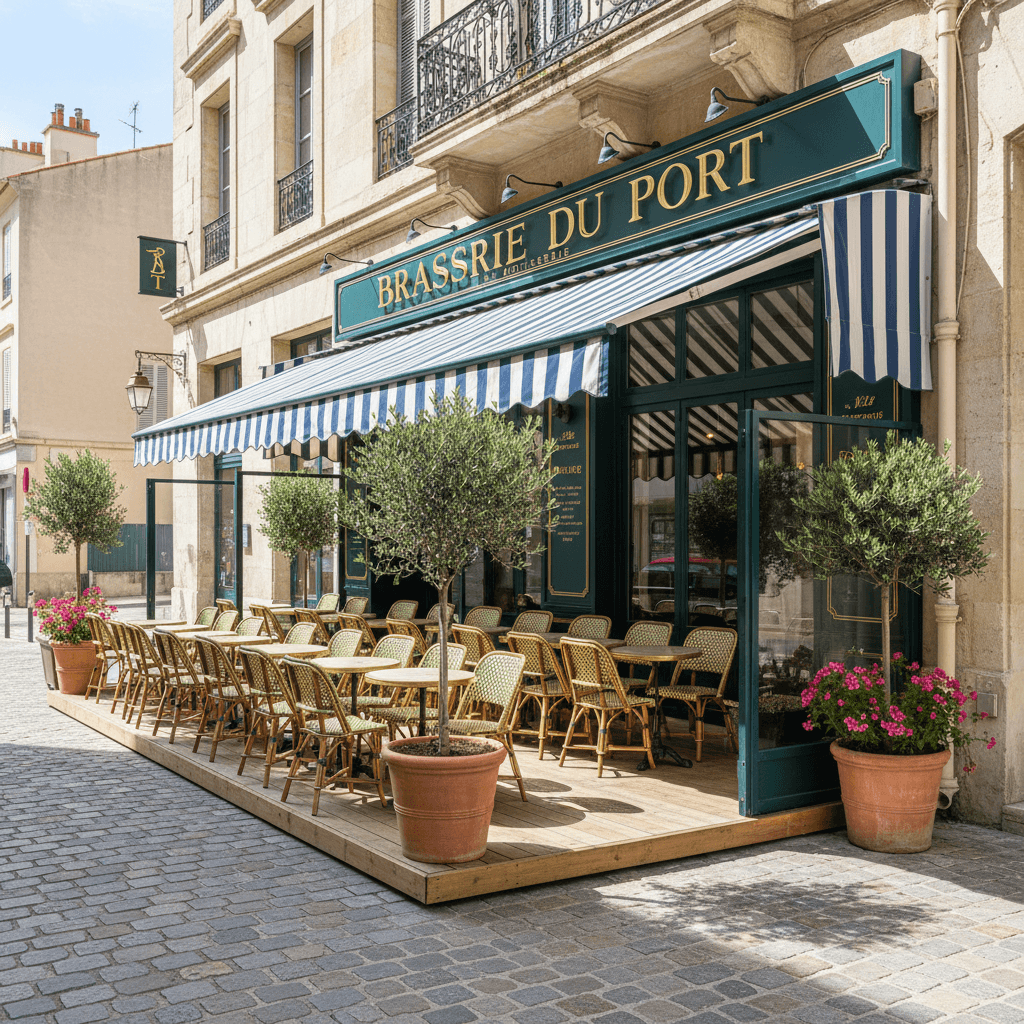 Bar-brasserie 105m² à Marseille : terrasse - licence IV