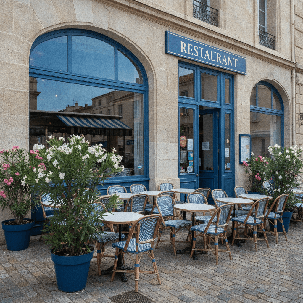 Restaurant 100m² à Toulon : terrasse - extraction