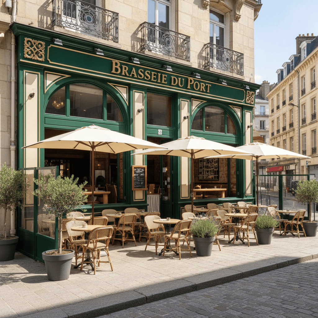 Bar-brasserie 100m² à Le Havre : terrasse - licence IV