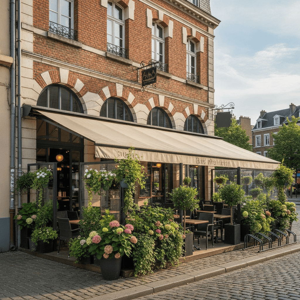 Bar-brasserie 200m² à Lille : terrasse - licence IV