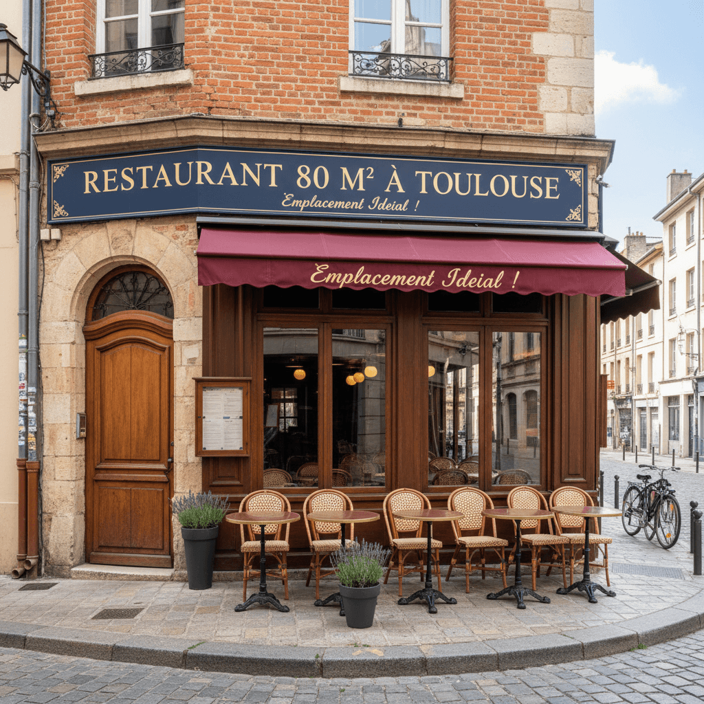 Restaurant 80m² à Toulouse : licence IV - extraction