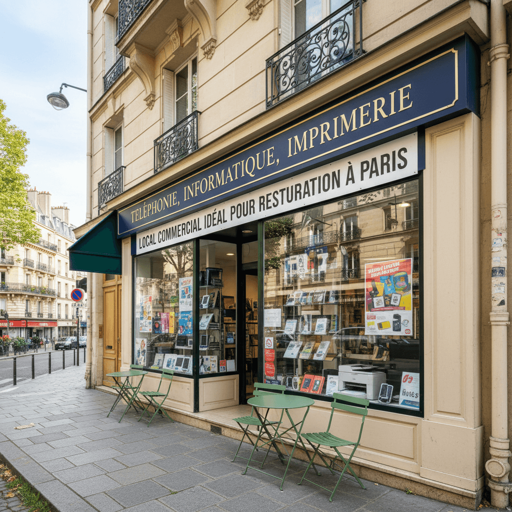 Local commercial idéal pour restauration à Paris