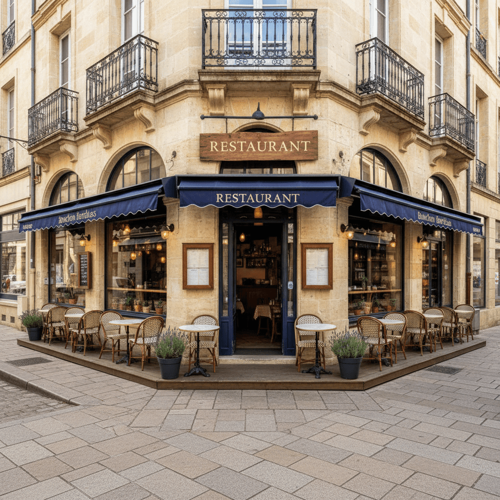 Restaurant à Bordeaux : terrasse - licence IV