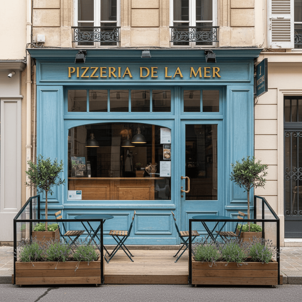 Fast-food à Toulon : terrasse - licence IV