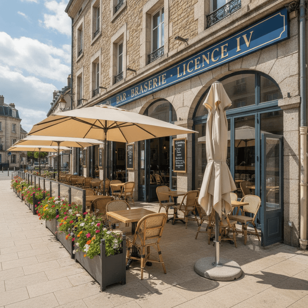 Bar-brasserie à Nantes : terrasse - licence IV