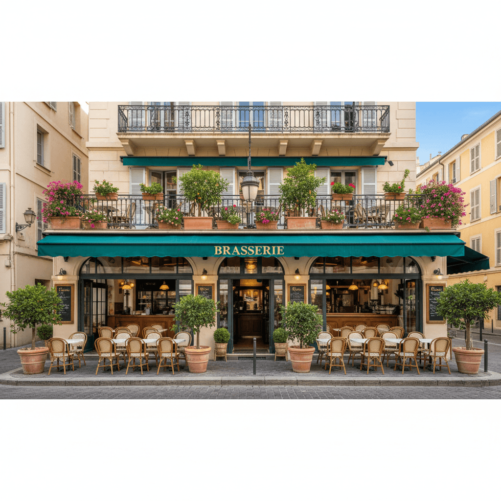 Bar-brasserie 80m² à Nice : terrasse - licence IV