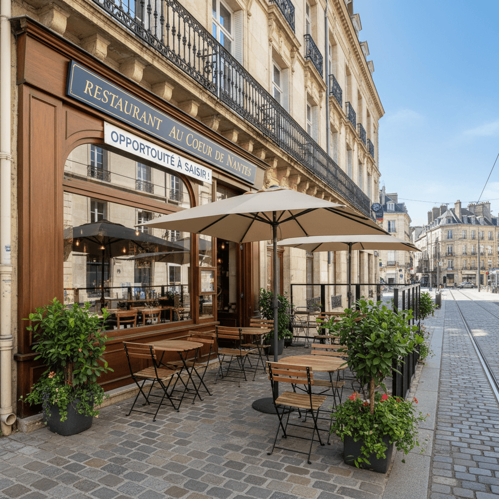 Restaurant 35m² à Nantes : terrasse