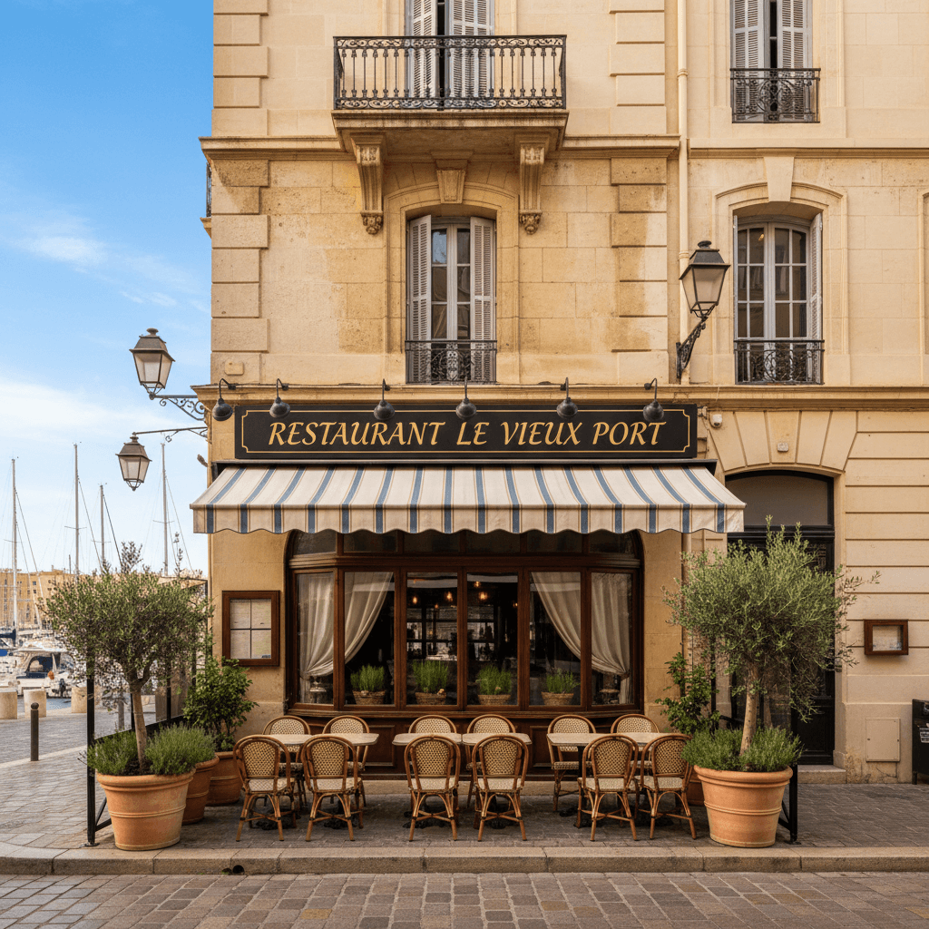 Restaurant 100m² à Marseille : terrasse - licence IV