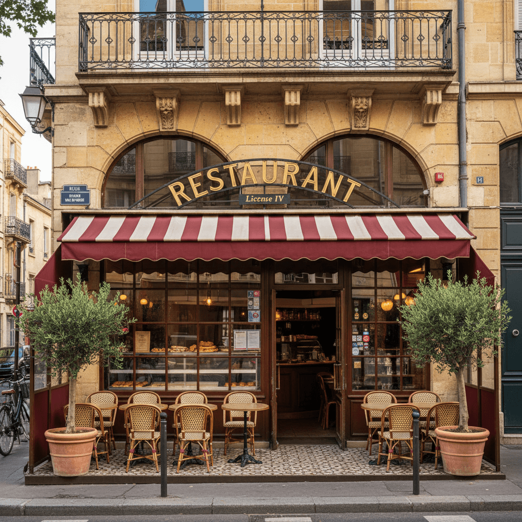 Restaurant 130m² à Bordeaux : terrasse - licence IV