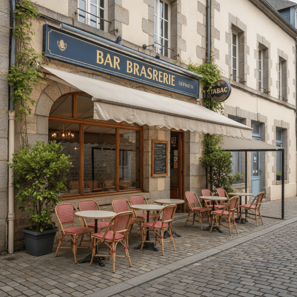Bar-brasserie à Vannes : terrasse - licence IV