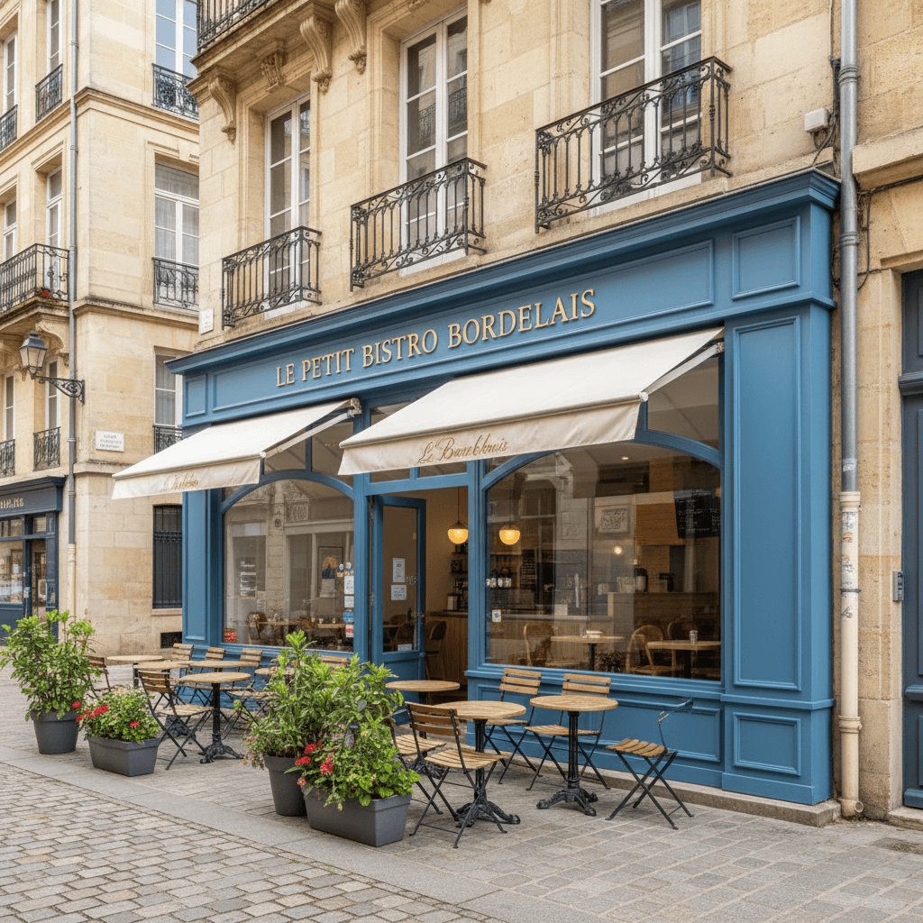 Snack 46m² à Bordeaux : terrasse