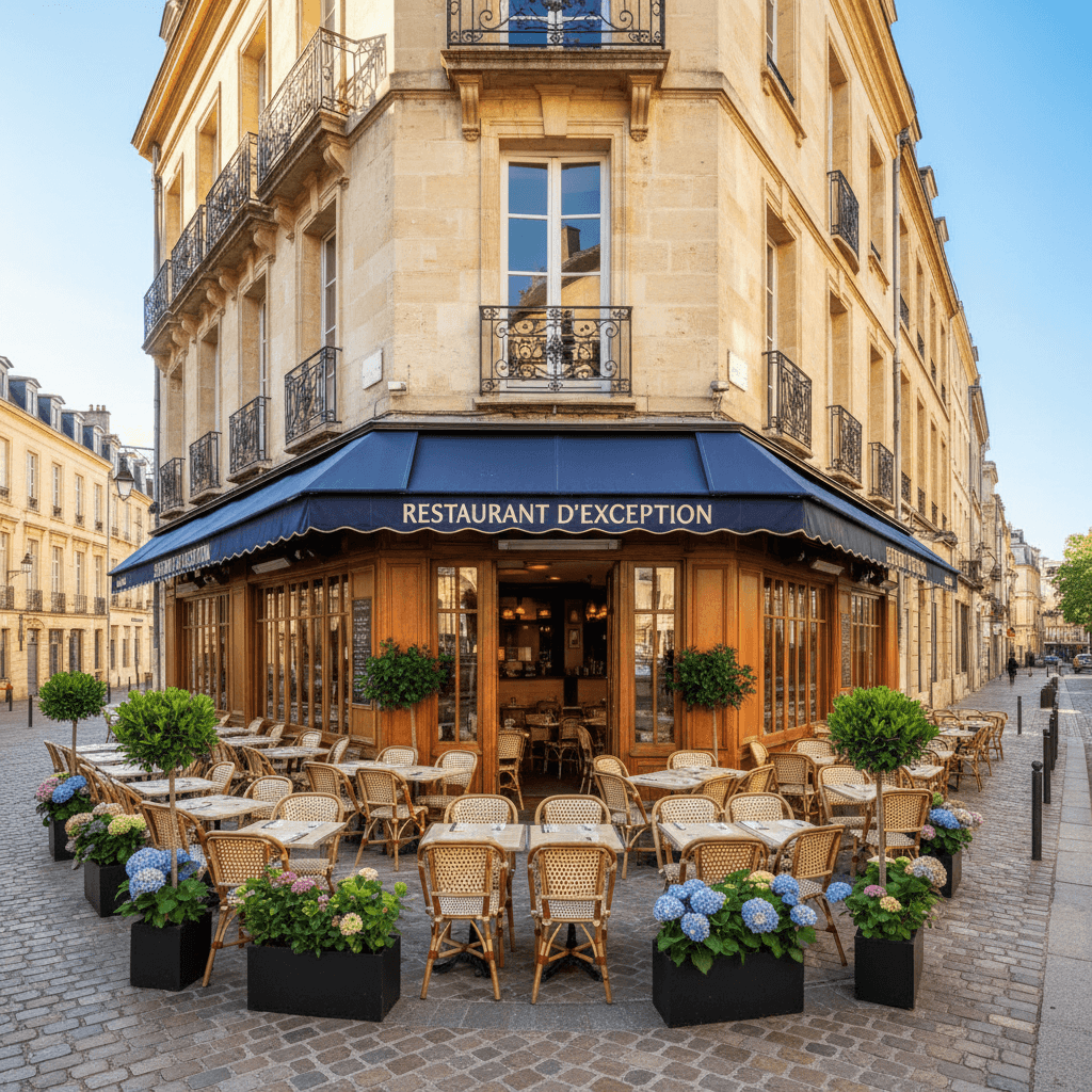 Restaurant 210m² à Bordeaux : terrasse - licence IV