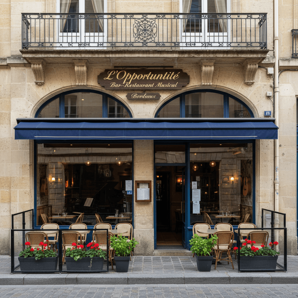 Restaurant 250m² à Bordeaux : terrasse - licence IV