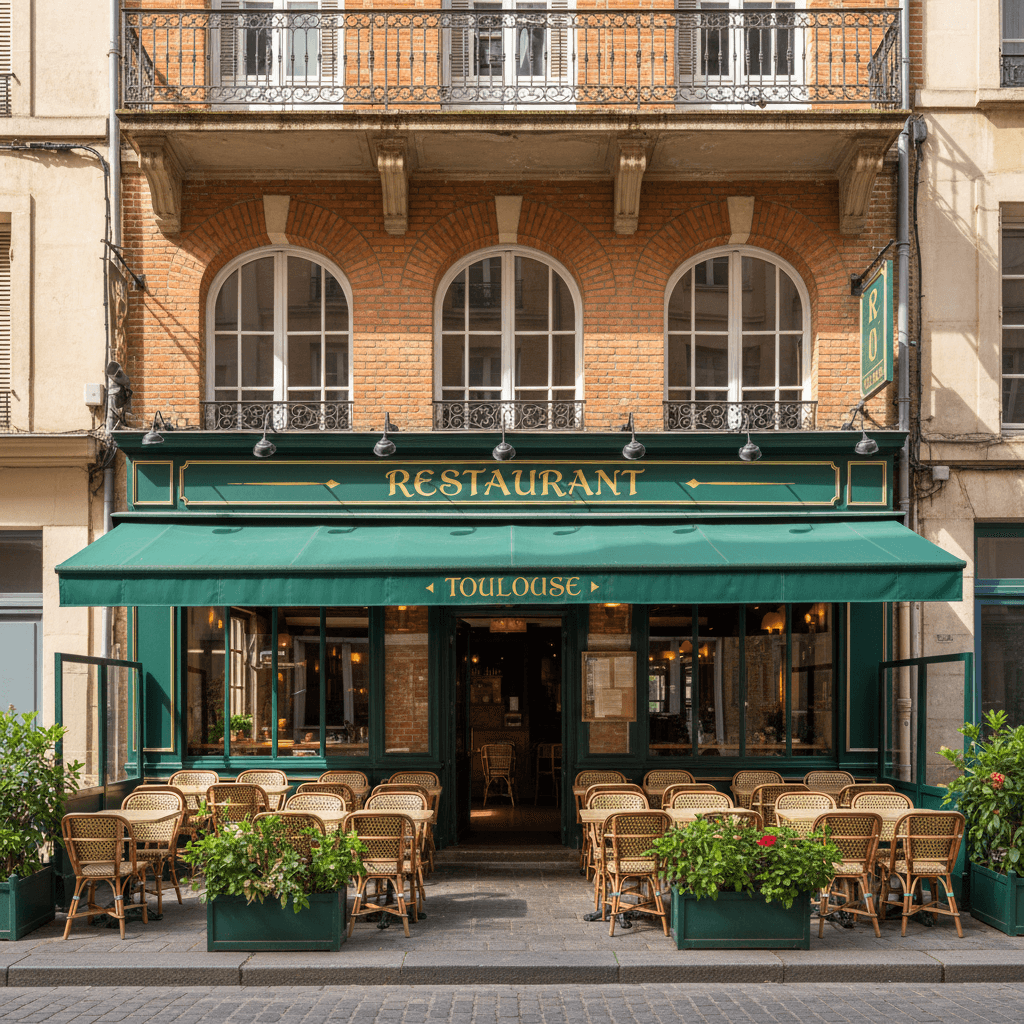 Restaurant à Toulouse : terrasse - extraction