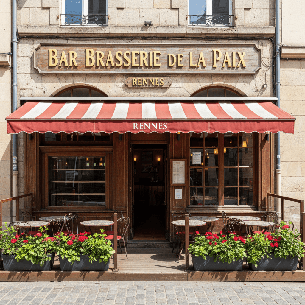 Bar-brasserie à Rennes : terrasse - licence IV