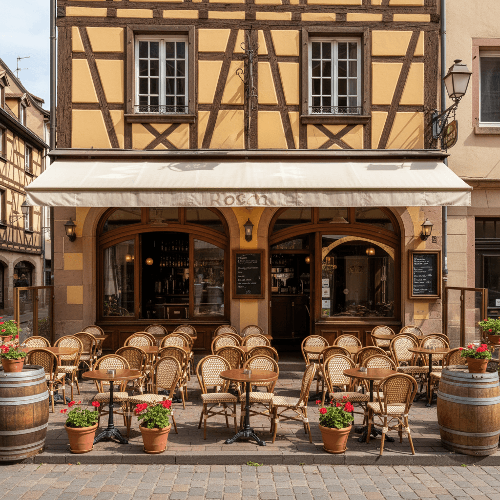 Bar-brasserie 200m² à Strasbourg : terrasse - licence IV