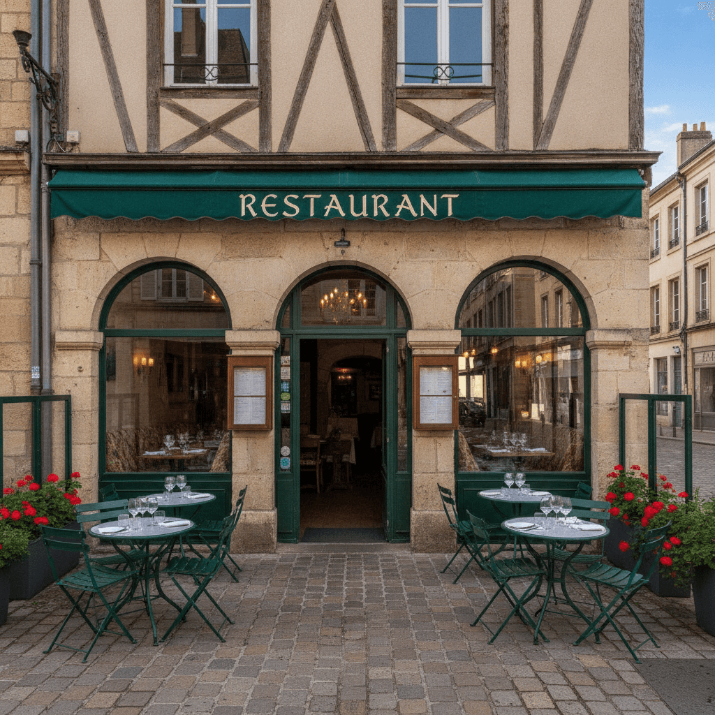 Restaurant à Dijon : terrasse - extraction