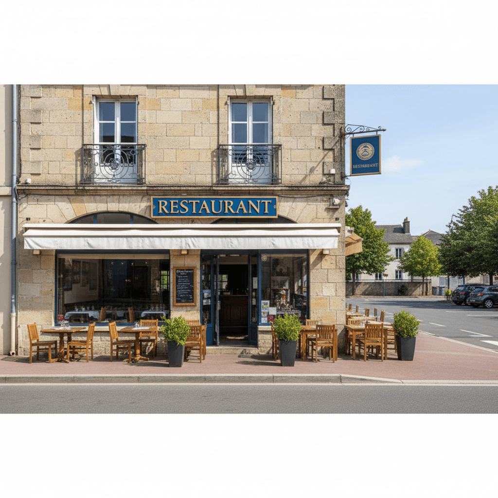 Restaurant 200m² à Nantes : terrasse - parking