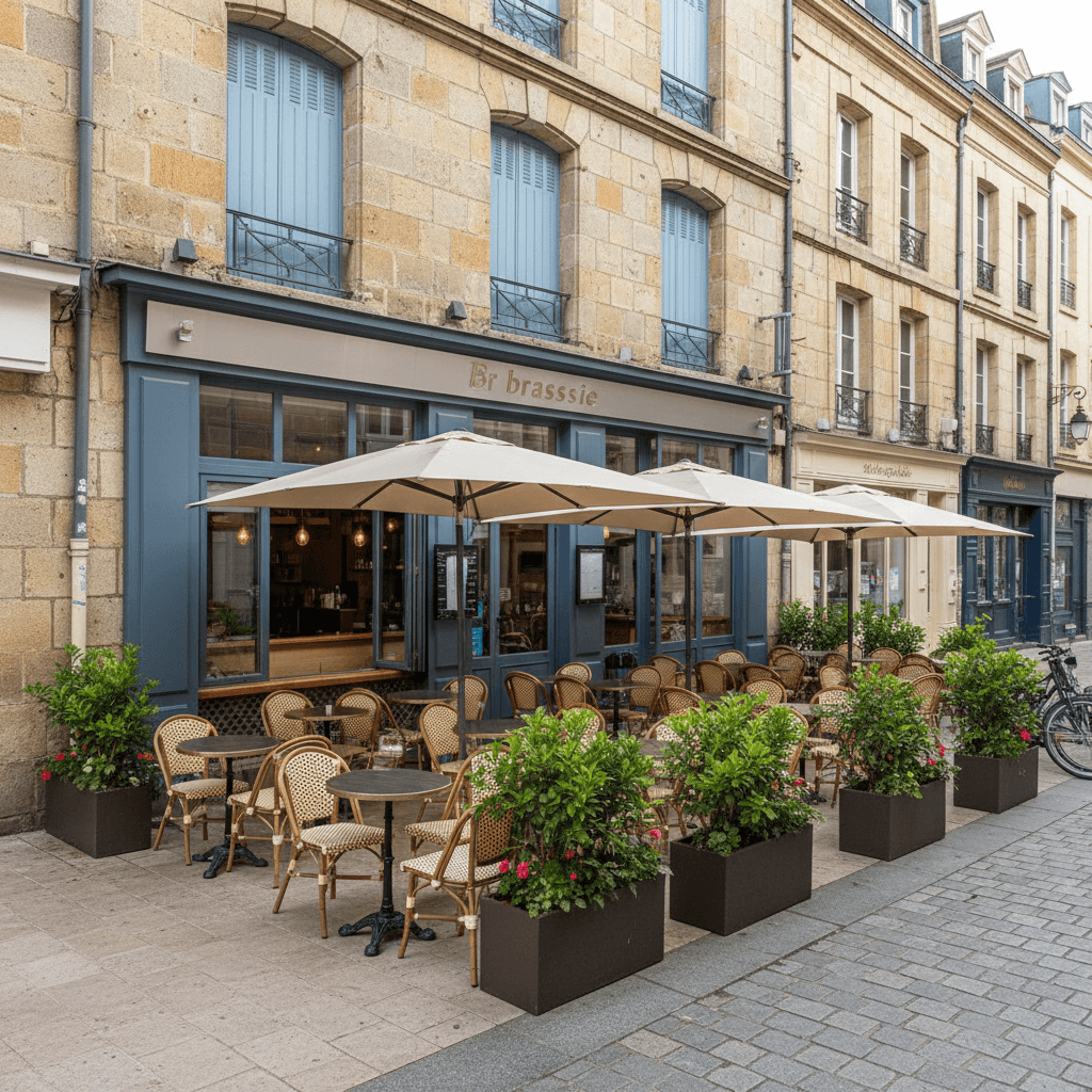 Bar-brasserie 220m² à Nantes : terrasse - licence IV