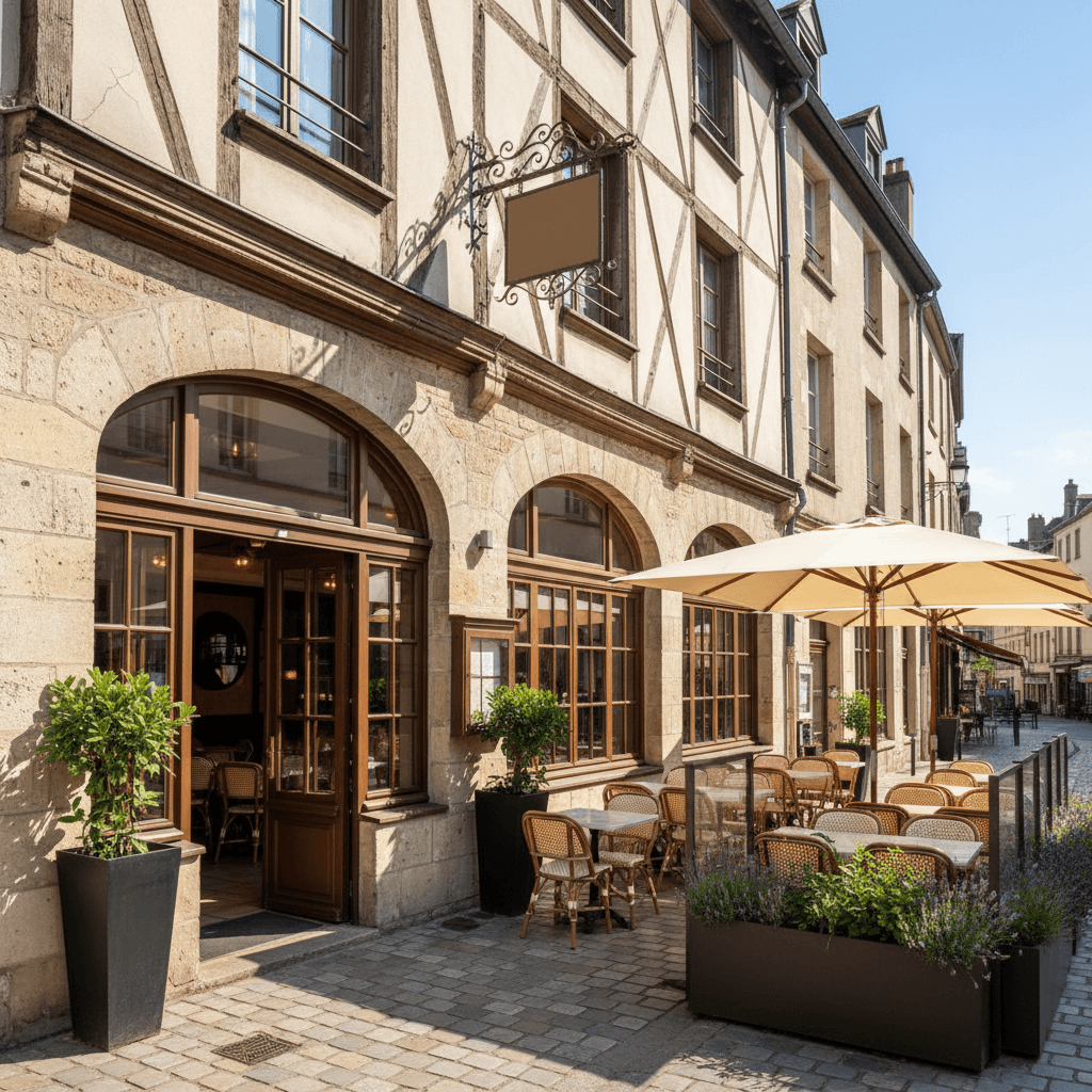 Restaurant à Rouen : terrasse - licence IV