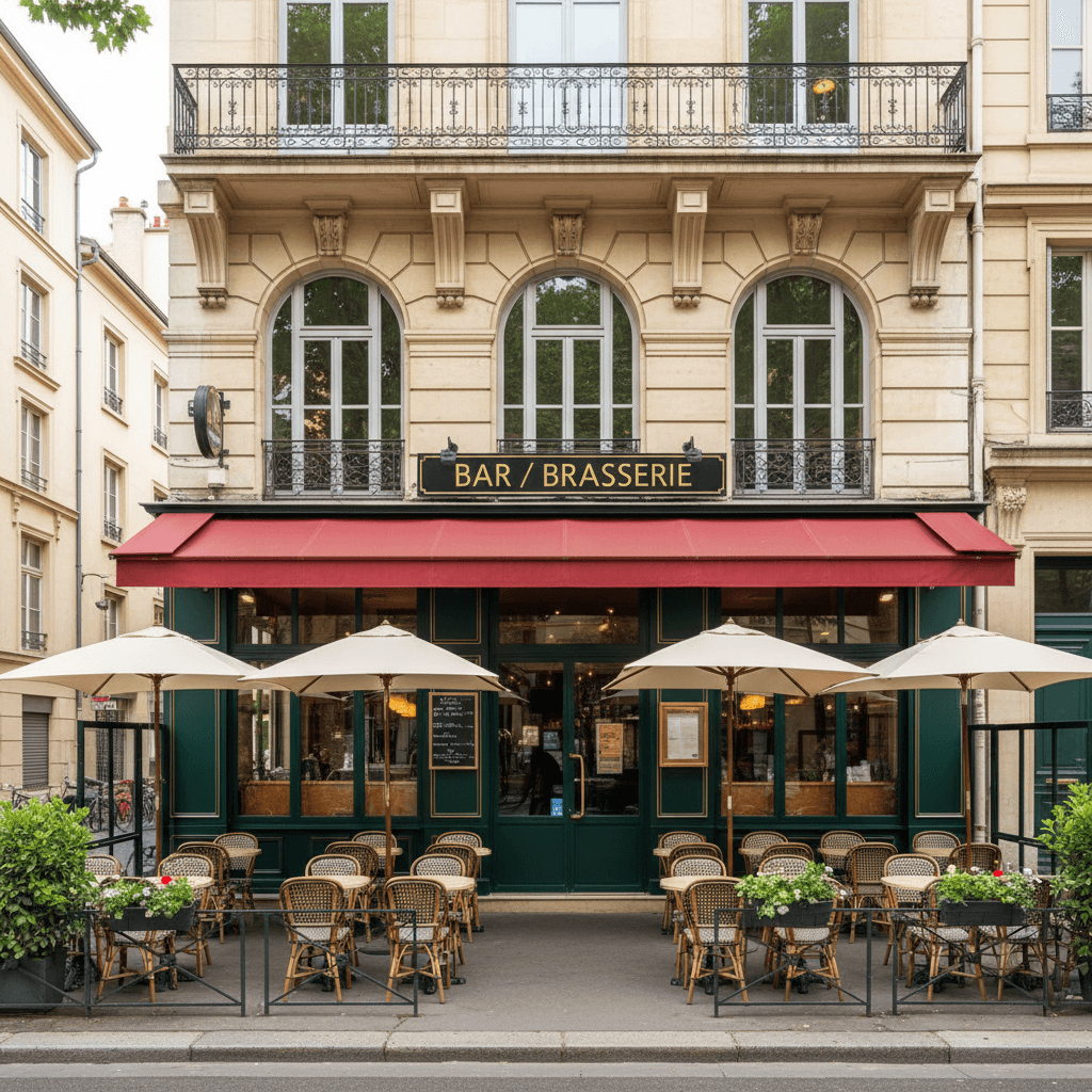 Bar-brasserie 115m² à Lyon : terrasse - licence IV