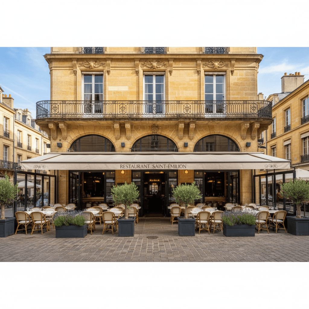 Restaurant 120m² à Bordeaux : terrasse