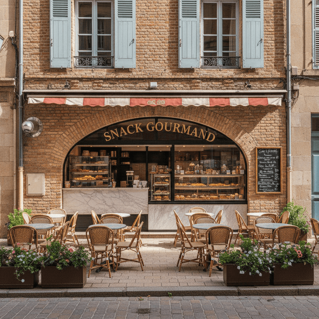 Snack 75m² à Toulouse : terrasse - extraction