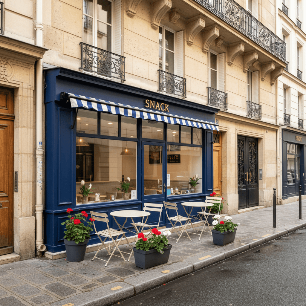 Snack 10 couverts à Paris : terrasse
