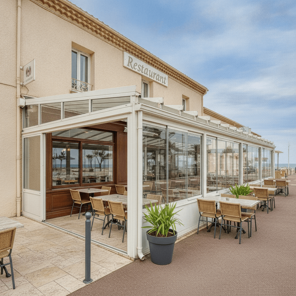 Restaurant 72m² à La Grande-Motte : terrasse - licence IV