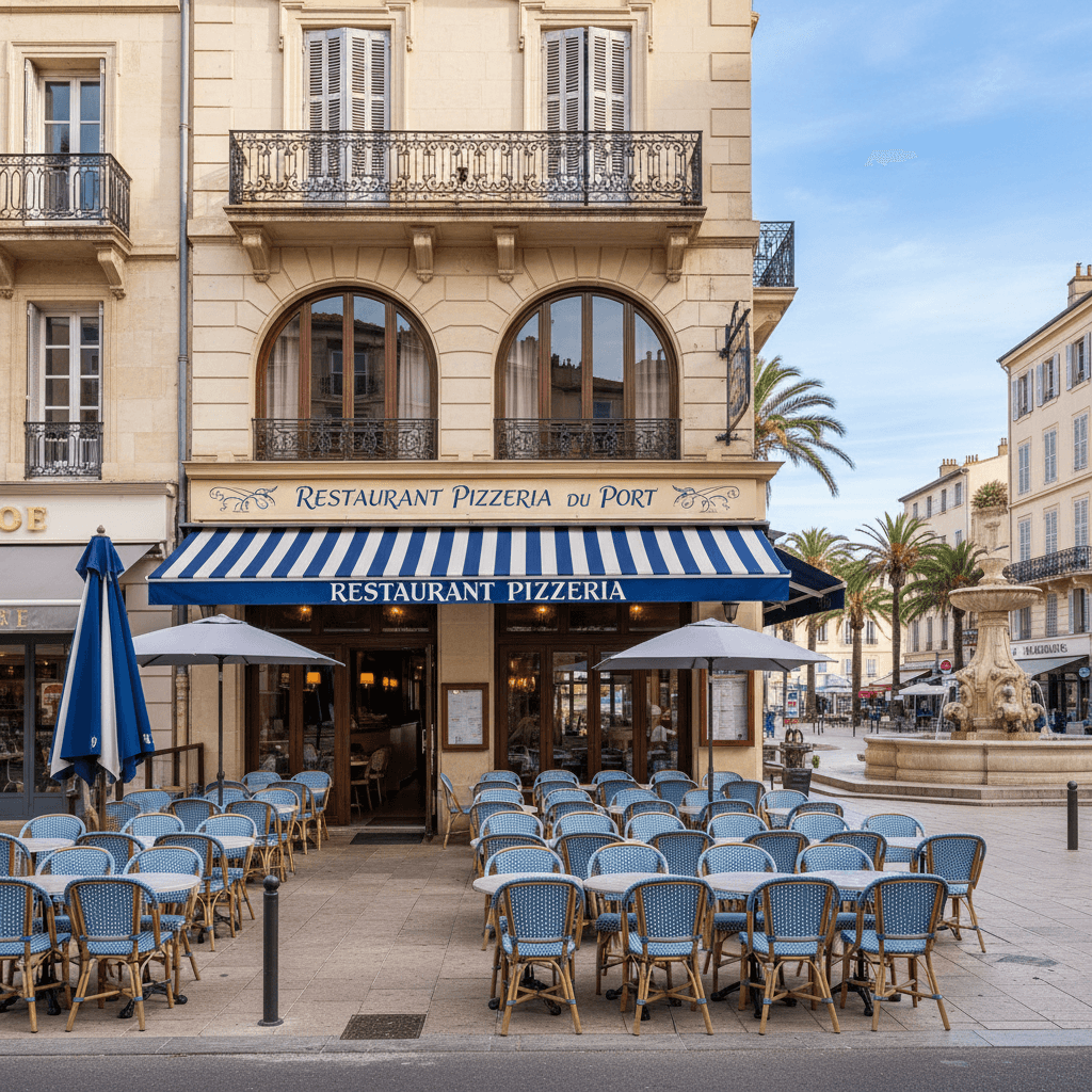 Restaurant à Toulon : terrasse - licence IV