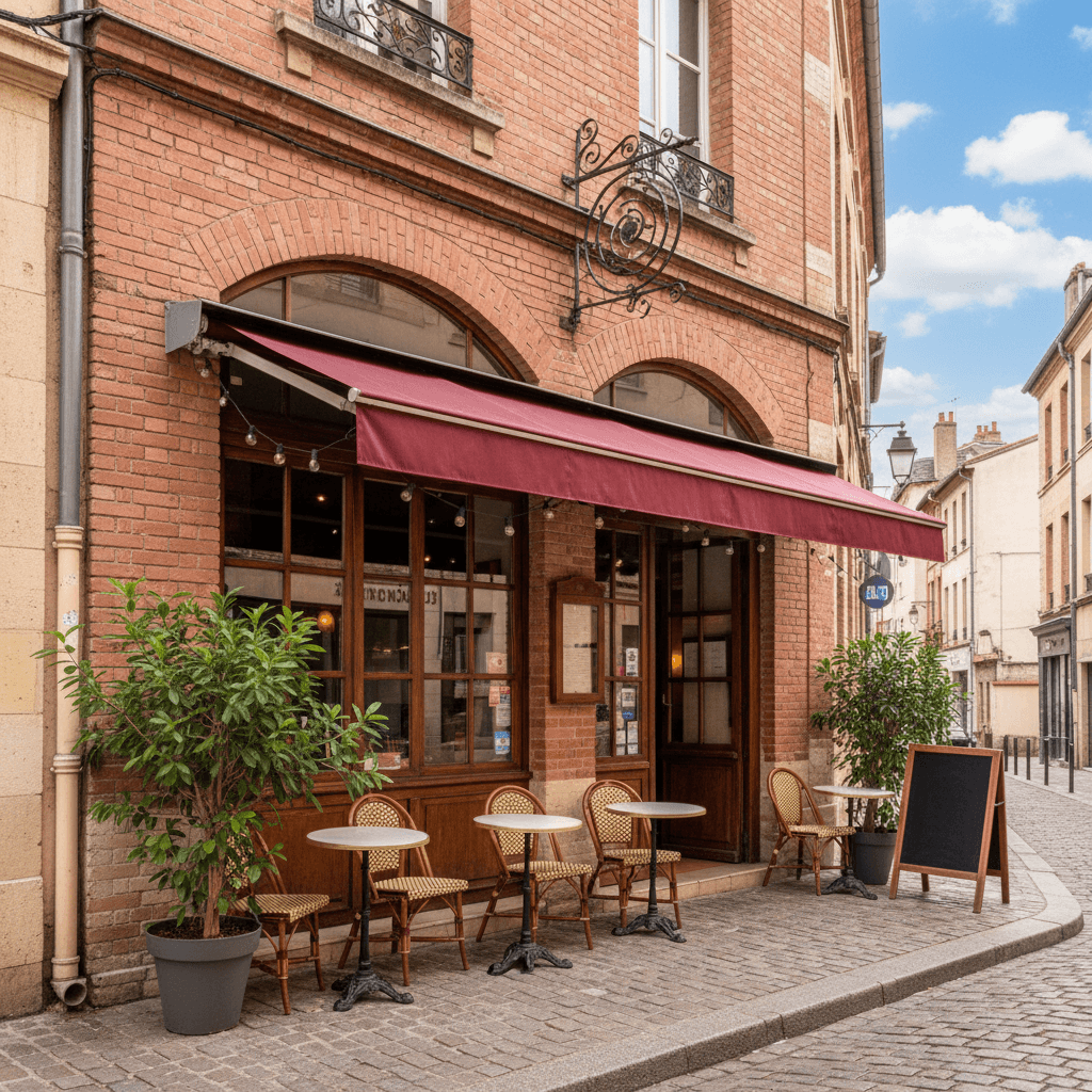 Restaurant à Toulouse : terrasse - extraction