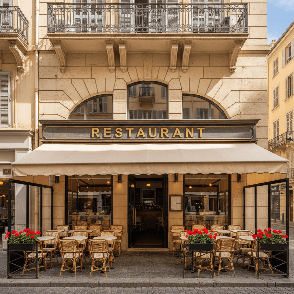 Restaurant 55m² à Nice : terrasse - licence IV